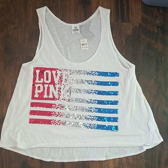 PINK Victoria's Secret Tops - NWT PINK Bling Tank